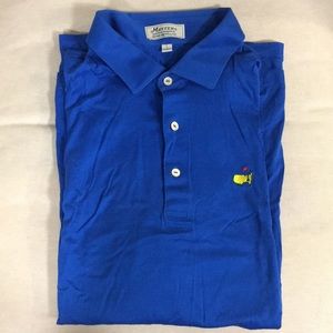 Men’s Masters Official Golf Polo Blue Peter Millar